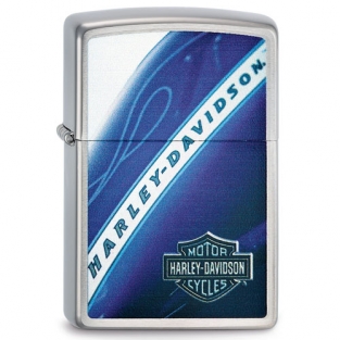 Zippo Harley-Davidson Blue Tank